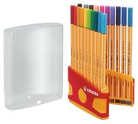 STABILO Rotulador punta fina point 88 – Estuche premium Colorparade con 20 colores