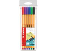STABILO Rotulador de punta fina point 88 Estuche 6 colores
