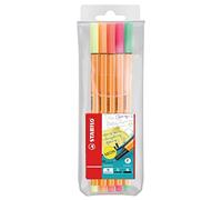 STABILO - Rotulador punta fina - point 88 - Estuche de 5 - colores neón