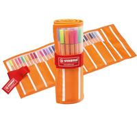 STABILO - Rotulador punta fina - point 88 - Estuche Rollerset de 30 - 30 colores diferentes