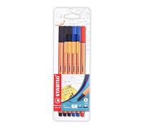 STABILO - Rotulador punta fina point 88 - Pack con 6 colores