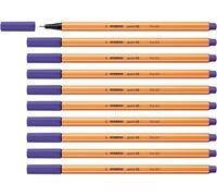STABILO - Rotulador punta fina - point 88 - Pack de 10 - violeta