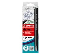 STABILO - rotulador punta fina premium - dr!ver | punta fina, pack de 4, verde, rojo, azul, negro