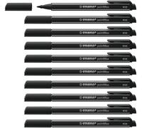 STABILO Rotulador punta media 0,8 pointMax - Caja con 10 unidades - Color negro