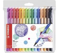 STABILO Rotulador punta media pointMax - Estuche con 15 colores