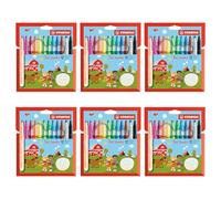 STABILO - Rotulador grueso - Trio Jumbo - 6x Estuche de 12 colores