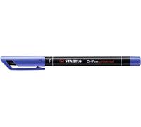 Stabilo 842/41 OHPen - Lote de 3 rotuladores para láminas transparentes (tinta permanente), color azul