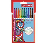 STABILO Rotulador doble punta Trio 2 en 1 Estuche de 10 colores Versión 2