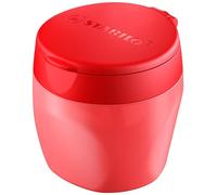 STABILO - sacapuntas con depósito - woody 3 in 1 | sacapuntas, para lápices extra gruesos, rojo