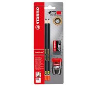 STABILO Lápiz de grafito Exam Grade – Blister con 4 unidades, 1 borrador y 1 sacapuntas