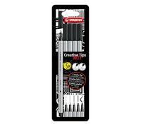 STABILO - Set de puntas múltiples - Creative Tips - ARTY - Pack de 5 - negro