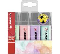 STABILO Boss Original Pastel marcador 4 pieza(s) Punta de cincel Lila, Menta, Rosa, Turquesa