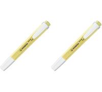STABILO Textmarker swing cool Pastel - Einzelstift - pudriges Gelb (Paquete de 2)