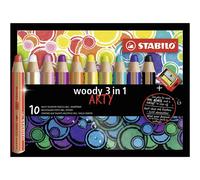 STABILO Woody Arty 10 Lápices Multitalento y Sacapuntas