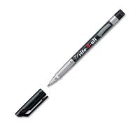 Stabilo 'WRITE-4-ALL' CD/DVD para Todo Uso Bolígrafo Marcador Permanente - Negro - Fino (Paquete de 3) - 3