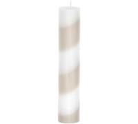 Stabkerze, gestreift, Dunkelblau/Blau,4 x 20 cm, 226 g, Brenndauer: 30 h