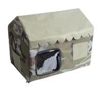 Stable Cat Cave - Foldable Kitten Bed, 46x43x38cm Cat Tent with Washable Lining, Sturdy Oxford Cloth Material Pet Bed, Pet Shelter Sleeping Area, Nest Cave Cushion for Animal Rest