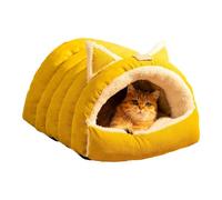 Stable Non-Slip Cat Den: The Cat Cave Features a Semi-Enclosed Design cre