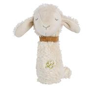 Fehn varilla sonajero oveja NATUR, Juguete de motricidad con sonajero y algodón orgánico, juguete para bebés que fomenta el aprendizaje temprano, fiel compañero para bebés y niños pequeños