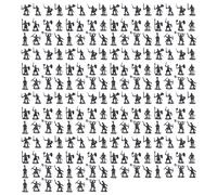 Staccatory 1:72 200 / Set Figuras de PláStico de Soldado Antiguo Soldados Arcaicos Hombres EspadachíN de AccióN DIY Escena de Guerra Juguetes Gris
