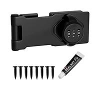 Staccatory 1 cerradura de combinación para puerta de armario, cerradura de privacidad (negro)