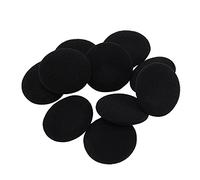 Staccatory 10 almohadillas protectoras suaves negras para auriculares de 5 cm