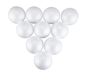 Staccatory 10 bolas de espuma de poliestireno para modelado, 10 cm, color