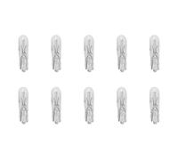 Staccatory 10 Piezas T5 17 86206286 Bombilla HalóGena Panel de Instrumentos Coche LáMpara LáMpara de Tablero de CuñA AutomáTica 1,2 W 12 V Fuente de Luz Blanco CáLido