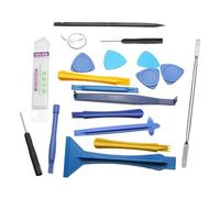 Staccatory 19 piezas 1 juego de reparación de apertura de teléfono portátil y desmontaje de pantalla para teléfono celular PC