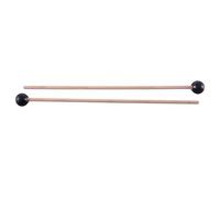 Staccatory 2 palos de goma con de madera para instrumentos musicales Glockenspiel, xilófono, piezas de color negro