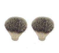 Staccatory 2 piezas de cepillo de pelo de tejón de nailon para hombres depilación corte hombres dispositivo de limpieza