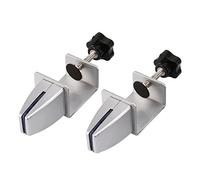 Staccatory 2 soportes de abrazadera de estornudo de escritorio para paneles acrílicos de 1/8 a 1 pulgada de grosor, abrazadera ajustable en forma de C