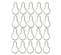 Staccatory 20 clips de liberación giratorios de pesca con anillo para cepilladora offshore