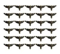 Staccatory 30 cajas de joyería antiguas para patas de madera, protectores decorativos para muebles, para joyas, caja de regalo, caja de madera