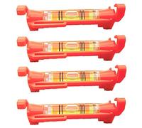 Staccatory 4 niveles de cuerda para nivelar topografía, oficios, albañilería, etc. (rojo)