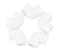 Staccatory 5 piezas de 20 mm de diámetro, codo de ángulo de 90 grados, conector adaptador de tubería de PVC, color