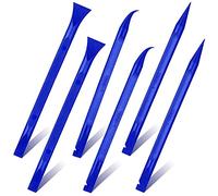 Staccatory 6 raspadores de plástico para limpieza de fibra de carbono, herramienta de rascado de boletos de lotería para espacios reducidos, cocina, grietas, alimentos