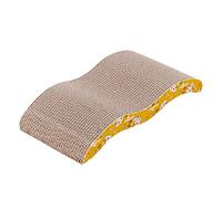 Staccatory Almohadilla rascadora de cartón para rascar con diseño de texturas de arañazos de alta calidad, almohadilla duradera para rascar