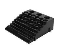 Staccatory Caja de almacenamiento para brocas, cortador de fresado, ahorro de espacio, soporte de acabado de taladro, caja organizadora para bricolaje para carpintería