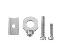 Staccatory de cadena de bicicleta de aluminio, tornillo de bicicleta de una sola velocidad para bicicleta Fixie, color plateado