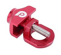 Staccatory de cadena de bicicleta de aluminio, tornillo de sujeción de bicicleta de una sola velocidad, tornillo para bicicleta Fixie, color rojo