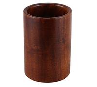 Staccatory Soporte de utensilios de cocina de madera para cucharas, espátulas, mesa de comedor, 8,6 x 8,6 x 12,7 cm