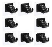 Staccatory Soportes de barra para cortinas, sin necesidad de taladrar, barras autoadhesivas, soporte para cortinas, barras de toallas, color