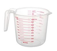 Staccatory Vaso medidor de 1000 ml, herramienta para hornear, herramienta de cocina, vaso medidor de plástico de alta calidad, de herramientas con báscula