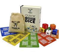 Stack 52 Quick Sweat Fitness Dice. Bodyweight Exercise Workout Game. Designed by a Military Fitness Expert. Video Instructions Included. No Equipment Needed. Burn Fat Build Muscle.