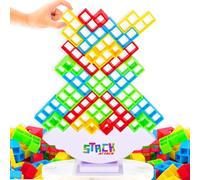 Stack Attack - Diversión para niños y adultos, juego de equilibrio apilable, perfecto para la noche de juegos familiares, aulas, portátil para viajes, juegos populares de redes sociales, a partir de 3