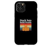 Stack sats construir riqueza ahorrar invertir cripto futuro bitcoin Carcasa para iPhone 11 Pro