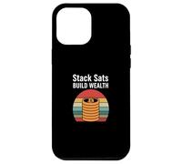 Stack sats construir riqueza ahorrar invertir cripto futuro bitcoin Carcasa para iPhone 12 Pro Max