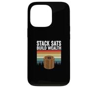 Stack sats construir riqueza ahorrar invertir cripto futuro bitcoin Carcasa para iPhone 13 Pro