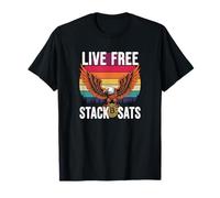 Stack sats no deuda salvar invertir cripto libertad bitcoin Camiseta